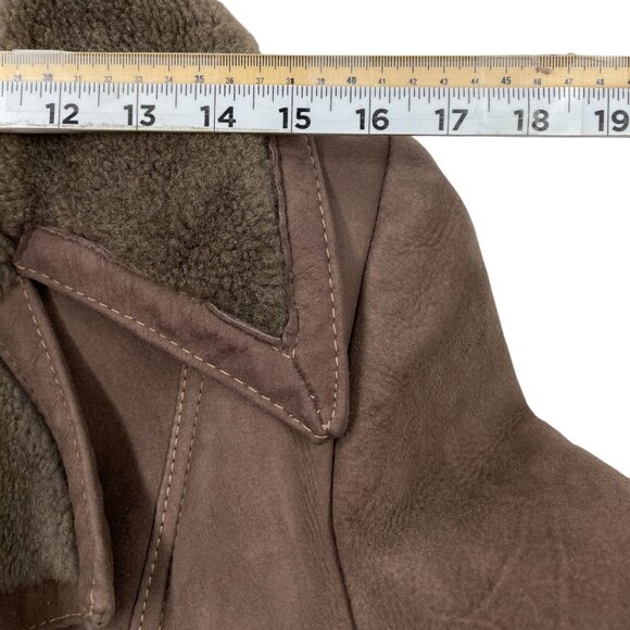 Vintage Sheepskin Shearling Jeno De Paris Women's 14 Canada Made Coat Jacket - Picture 7 of 14